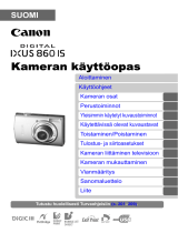 Canon Digital IXUS 860 IS Kasutusjuhend