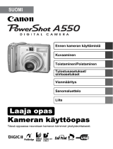 Canon PowerShot A550 Kasutusjuhend