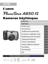 Canon Powershot A650 IS Kasutusjuhend