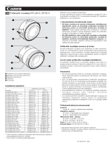 Canon Extender EF 2x II Kasutusjuhend