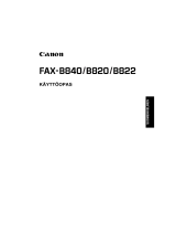 Canon FAX-B822 Kasutusjuhend