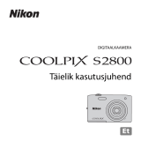 Nikon COOLPIX S2800 Kasutusjuhend