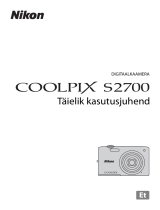 Nikon COOLPIX S2700 Kasutusjuhend