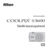 Nikon COOLPIX S3600 Kasutusjuhend