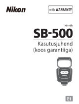 Nikon SB-500 Kasutusjuhend