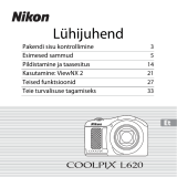 Nikon COOLPIX L620 Lühike juhend