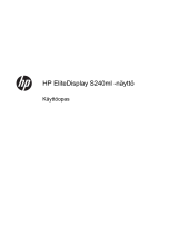 HP EliteDisplay S240ml 23.8-in IPS LED Backlit MHL Monitor Kasutusjuhend