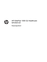 HP ElitePad 1000 G2 Healthcare Tablet Kasutusjuhend