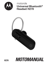 Motorola H270 - Headset - Over-the-ear Kasutusjuhend