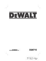DeWalt D28715 T 1 Kasutusjuhend