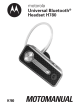 Motorola H780 - Headset - Over-the-ear Kasutusjuhend