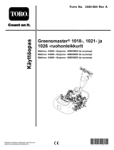 Toro Greensmaster 1018 Mower Kasutusjuhend