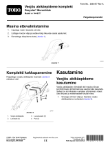 Toro Traction Assist Handle Kit, Recycler Lawn Mower paigaldusjuhend