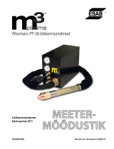 ESAB M3® Plasma Plasmarc PT-36 Plasma Arc Cutting Data Kasutusjuhend