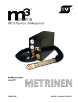 ESAB M3® Plasma Plasmarc PT-36 Plasma Arc Cutting Data Kasutusjuhend