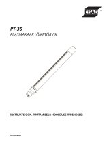 ESAB PT-35 Plasma Arc Cutting Torch Kasutusjuhend