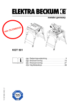 Metabo KGT 501 Kasutusjuhend