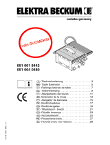 Metabo Table SIDE EXTENSION PK/PKF 255 PLUS Kasutusjuhend