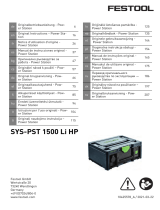 Festool SYS-PST 1500 Li HP Kasutusjuhend