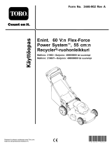 Toro Flex-Force Power System 60V MAX 55cm Recycler Lawn Mower Kasutusjuhend