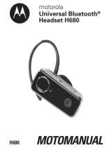 Motorola H680 - Headset - Over-the-ear Kasutusjuhend