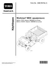 Toro Workman MDX Utility Vehicle Kasutusjuhend