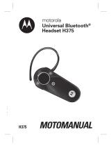Motorola H375 - Headset - Over-the-ear Kasutusjuhend