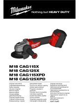Milwaukee M18 CAG125XPD Original Instructions Manual