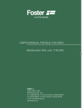 Foster Multifunction S45, cod. 7145 000 Kasutusjuhend