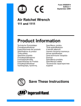 Ingersoll-Rand AIR RATCHET WRENCH 1111 toote info