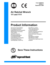 Ingersoll-Rand AIR RATCHET WRENCH 111 toote info