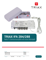 Triax IFA288 Kasutusjuhend
