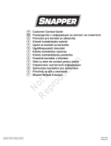 Snapper SPX110 Kasutusjuhend