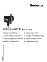 Buderus BUZ-Plus 15 A Installation And Operating Instructions Manual