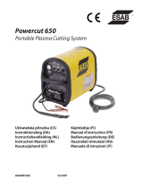 ESAB Powercut 650 Portable Plasma Cutting System Kasutusjuhend