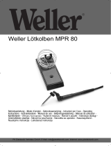 Weller MPR 80 Operating Instructions Manual