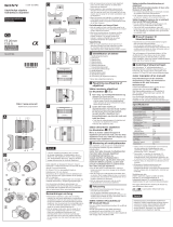 Sony SEL20F18G Kasutusjuhend