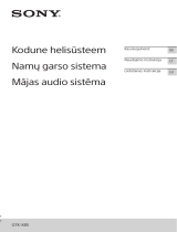 Sony GTK-XB5 Kasutusjuhend