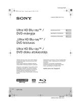 Sony UBP-X700 Kasutusjuhend