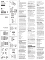 Sony SEL135F18GM Kasutusjuhend