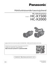 Panasonic HCX2000 Kasutusjuhend