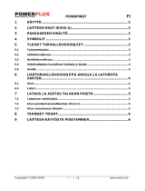 Powerplus POWDP9037 Omaniku manuaal