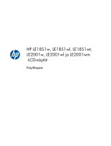 HP LE2001wm 20-inch Widescreen LCD Monitor Kasutusjuhend