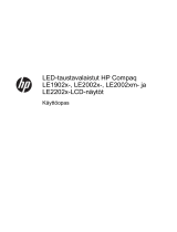 HP Compaq LE2002xm 20-inch LED Backlit LCD Monitor Kasutusjuhend
