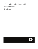 HP ScanJet Professional 1000 Mobile Scanner Kasutusjuhend