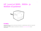HP LaserJet 9000 Printer series Kasutusjuhend