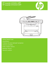 HP LaserJet M1522 Multifunction Printer series Lühike juhend