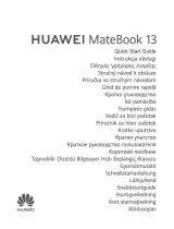 Huawei MateBook 13 Lühike juhend