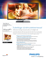 Philips 47PFL7456H/12 Product Datasheet