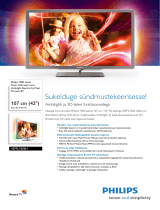 Philips 42PFL7606H/12 Product Datasheet